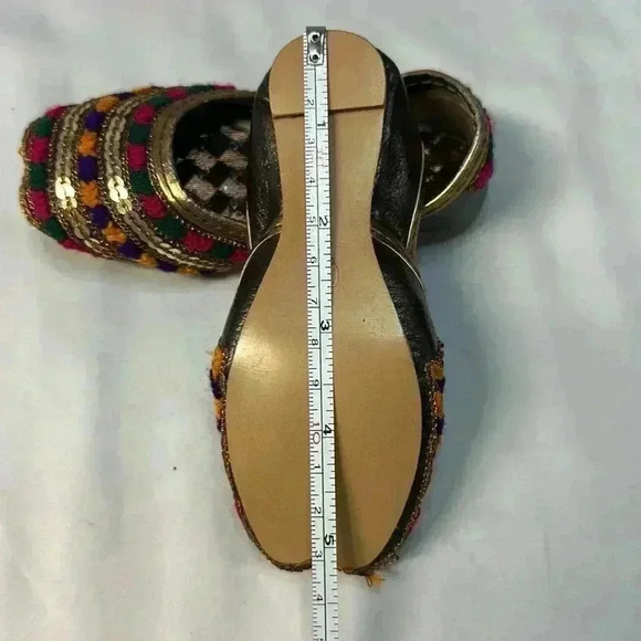 Traditional Afghani Slippers/Jutti shoes /party shoes  - Size 4 - Picture 11 of 12